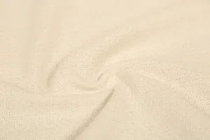 Off White Plain Cotton Matty Fabric
