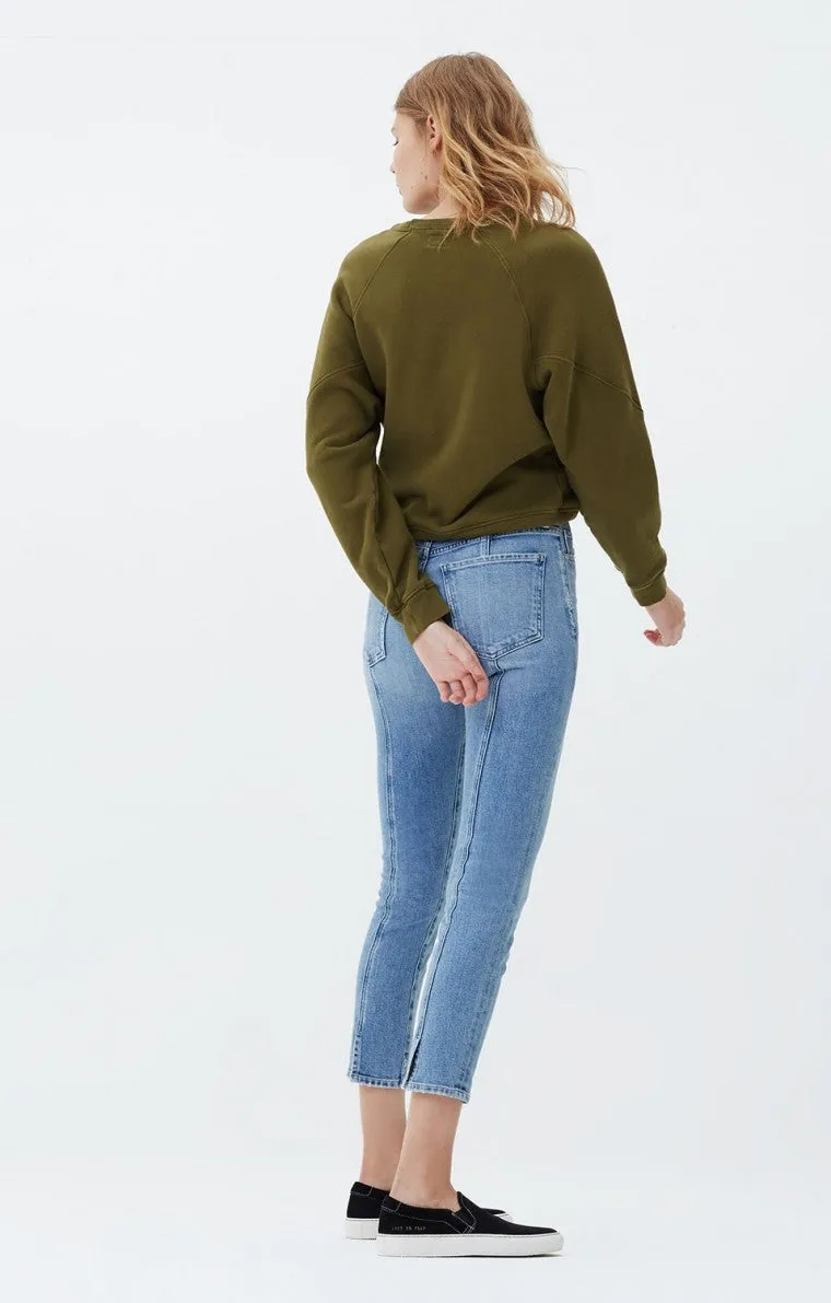 Olivia Seam High Rise Slim Crop - Outset