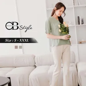 ORANGEBEAR LACE SHORT SLEEVE TOPS