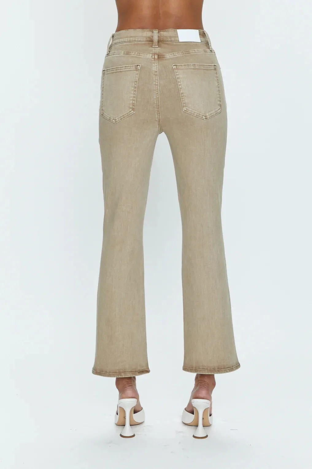 Pistola Lennon High Rise Crop Boot in Mink Snow