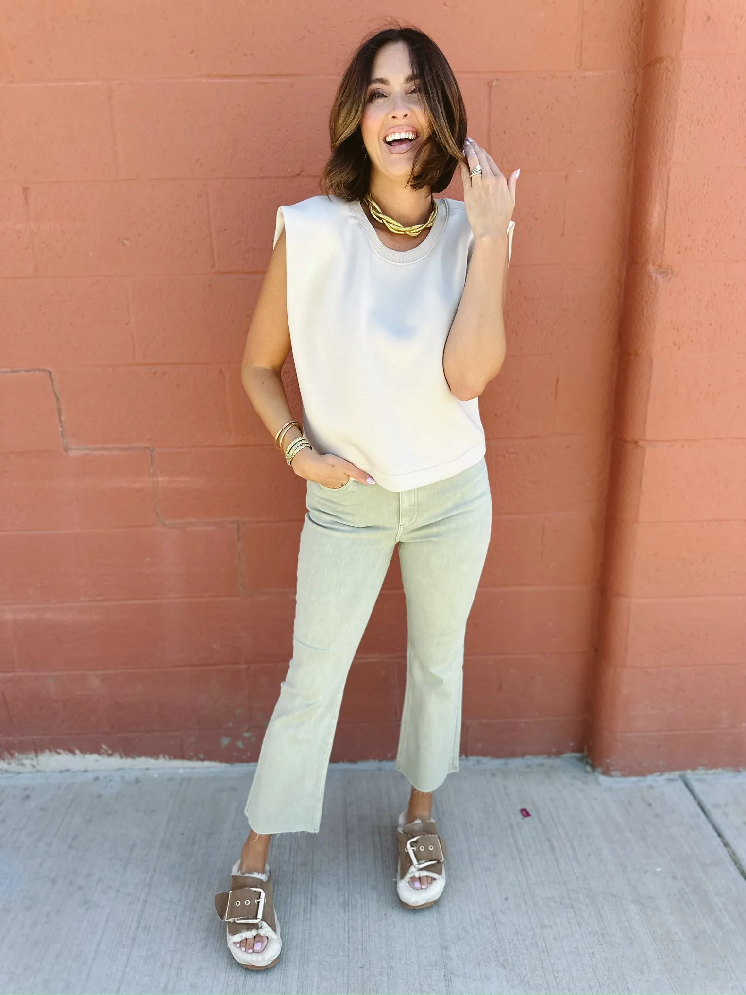 Pistola | Lennon High Rise Crop Boot - Sage Snow- FINAL SALE