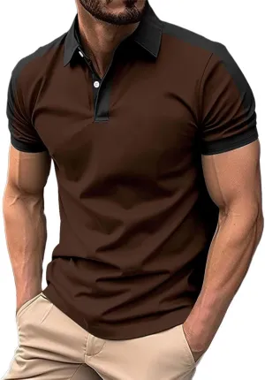 Polo Shirts Day American Flag Shirts Short Sleeve Performance Patriotic Shirt Funny Shirt Mens Golf Shirts Big and