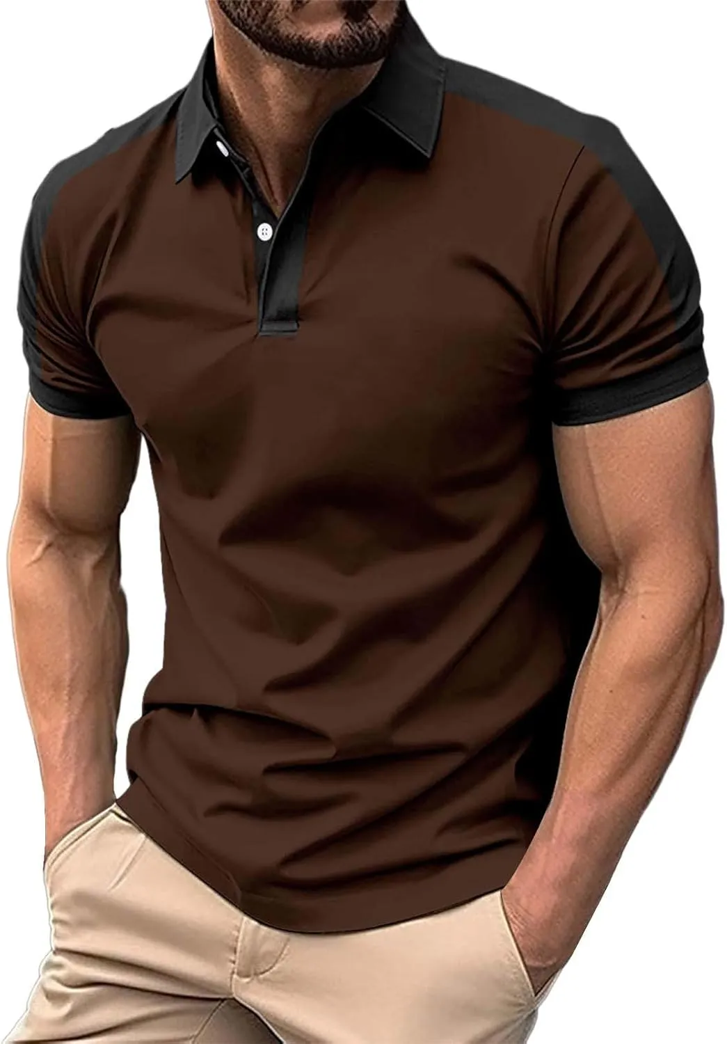 Polo Shirts Day American Flag Shirts Short Sleeve Performance Patriotic Shirt Funny Shirt Mens Golf Shirts Big and