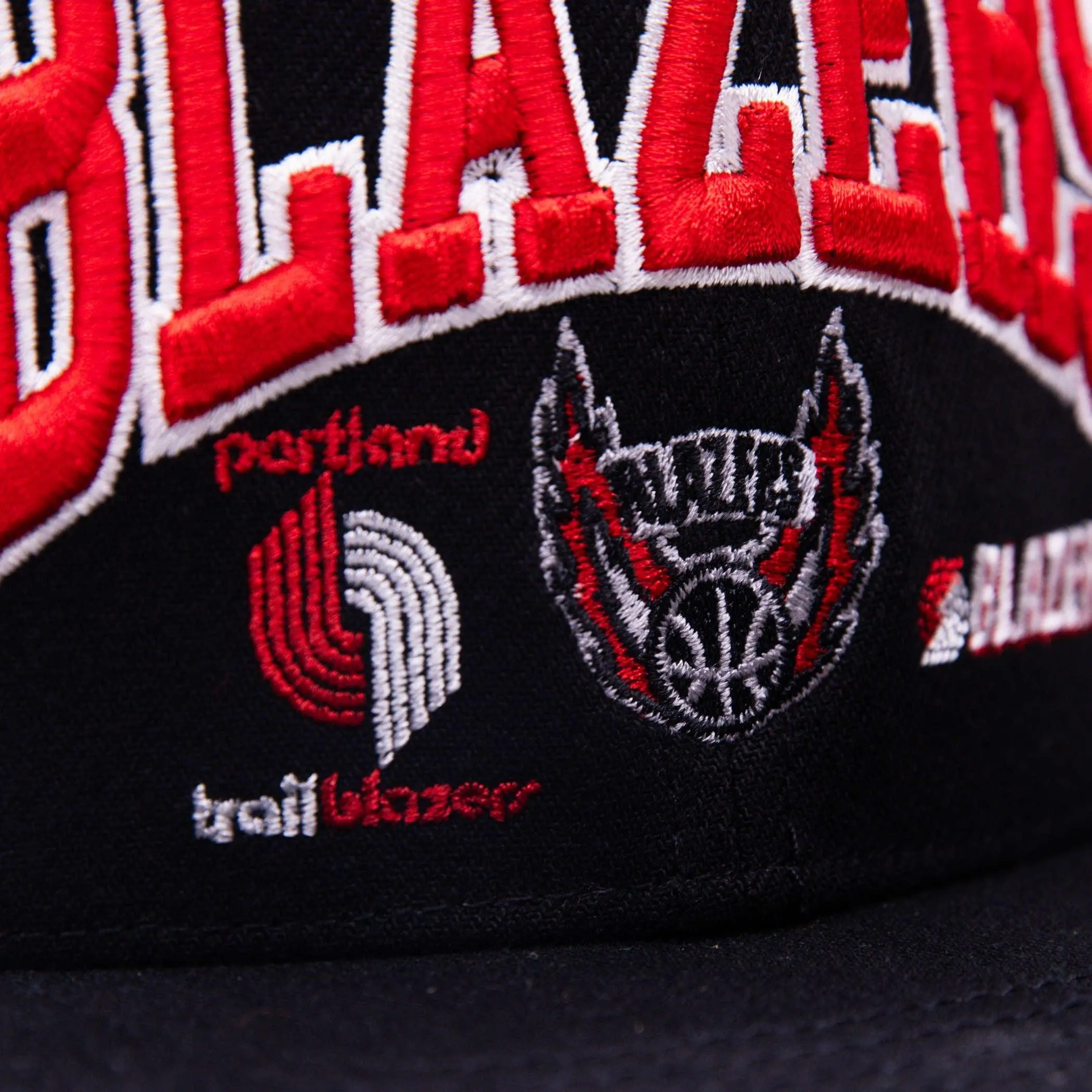 Portland Trail Blazers Mitchell & Ness Champ Stack Snapback