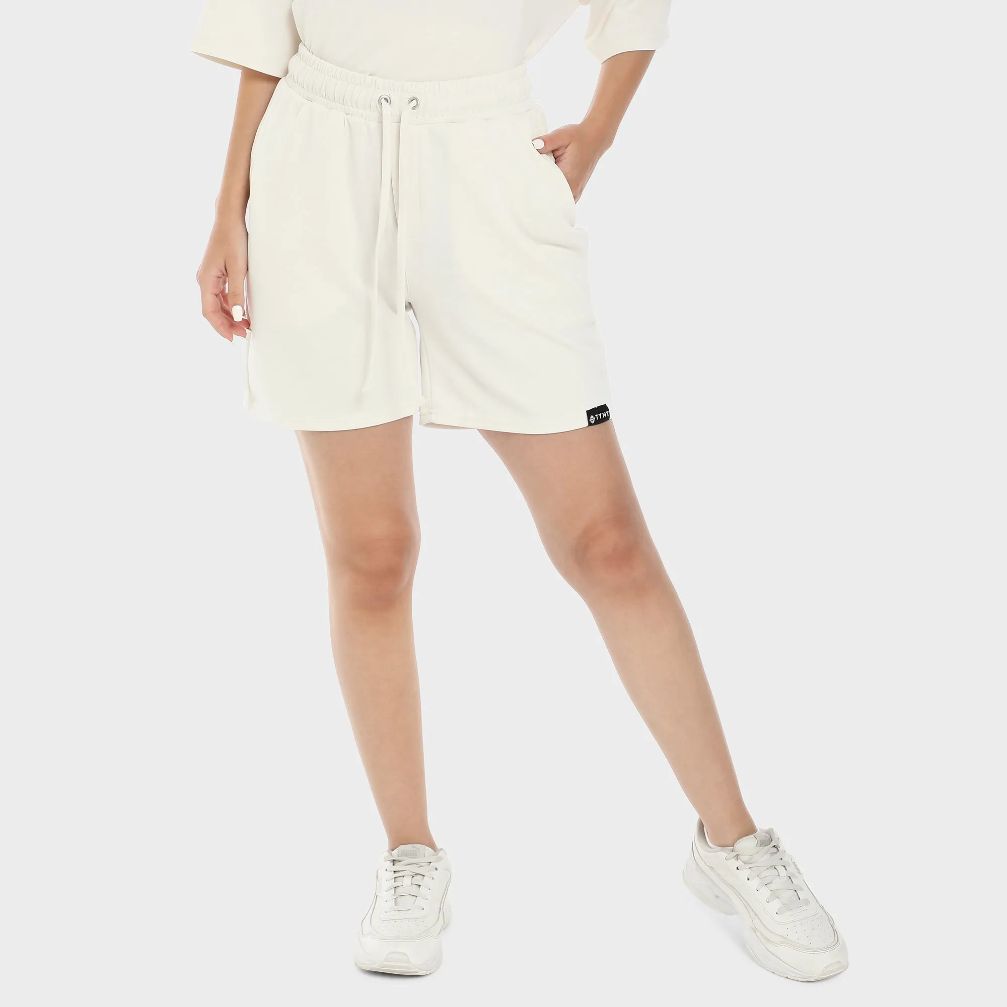 Premium Shorts For Women - White