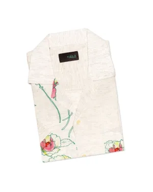 Pretty Petals Relaxed Fit Viscose Short Sleeve Shirt