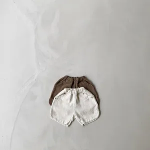 Pull On Shorts - Cream