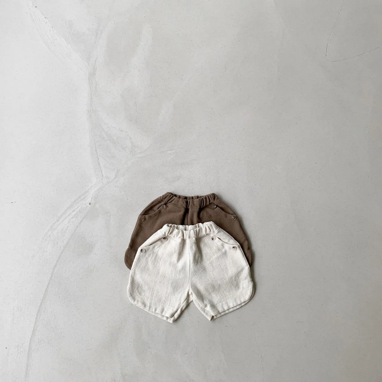 Pull On Shorts - Cream