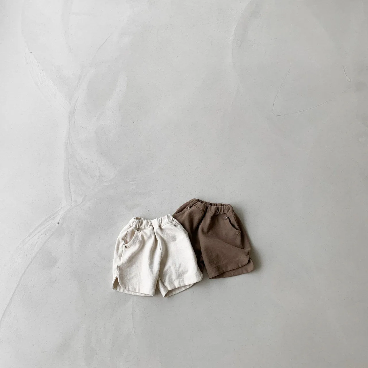 Pull On Shorts - Cream