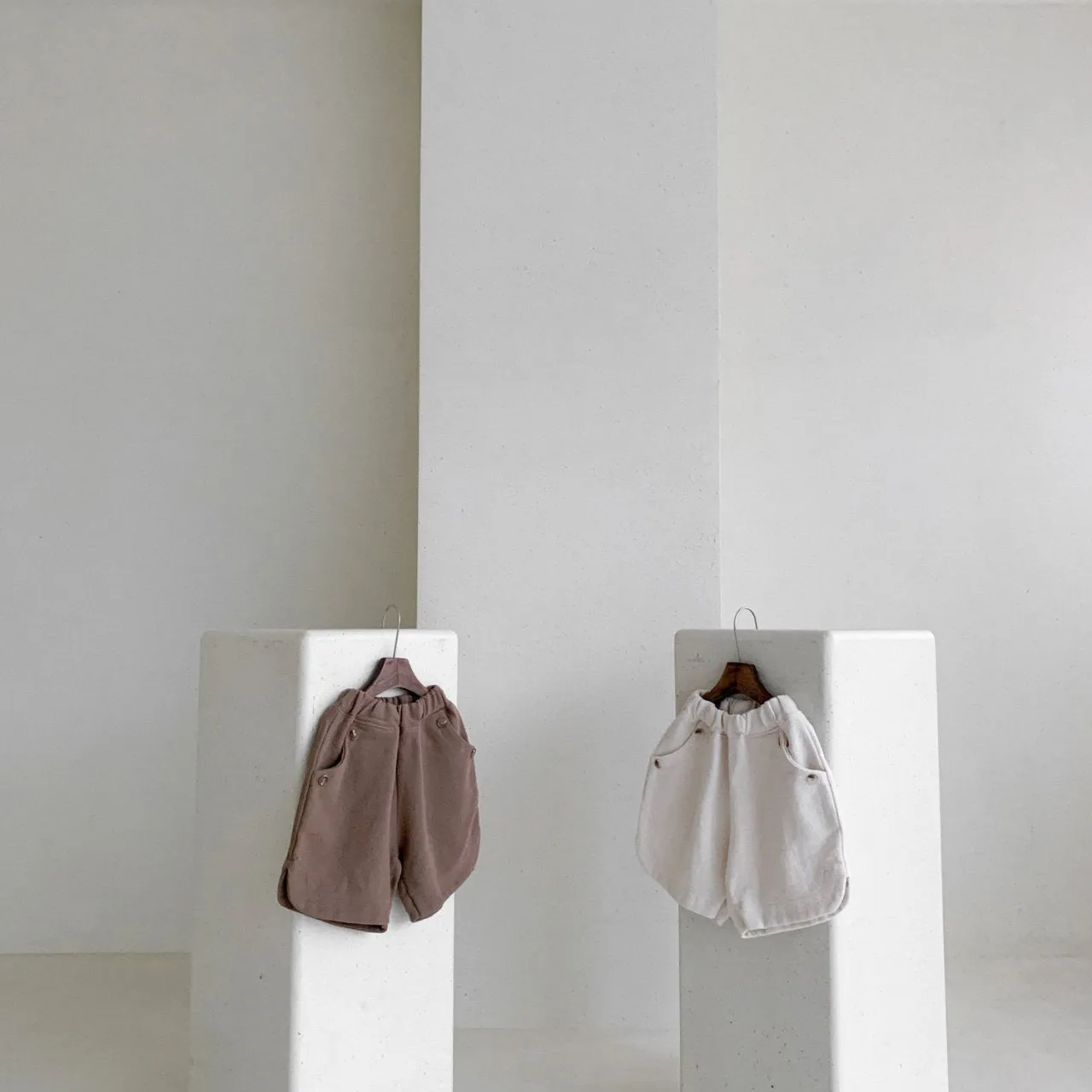 Pull On Shorts - Cream