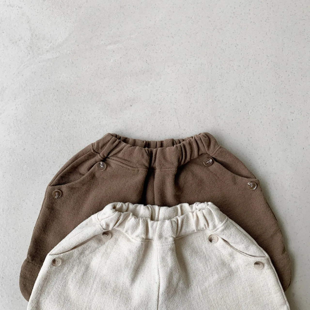 Pull On Shorts - Cream