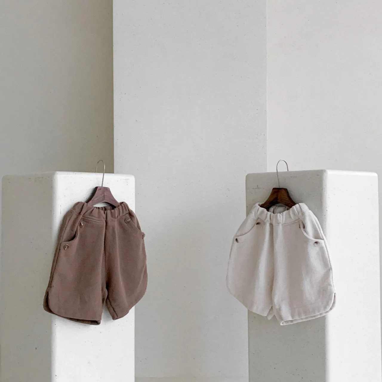 Pull On Shorts - Cream