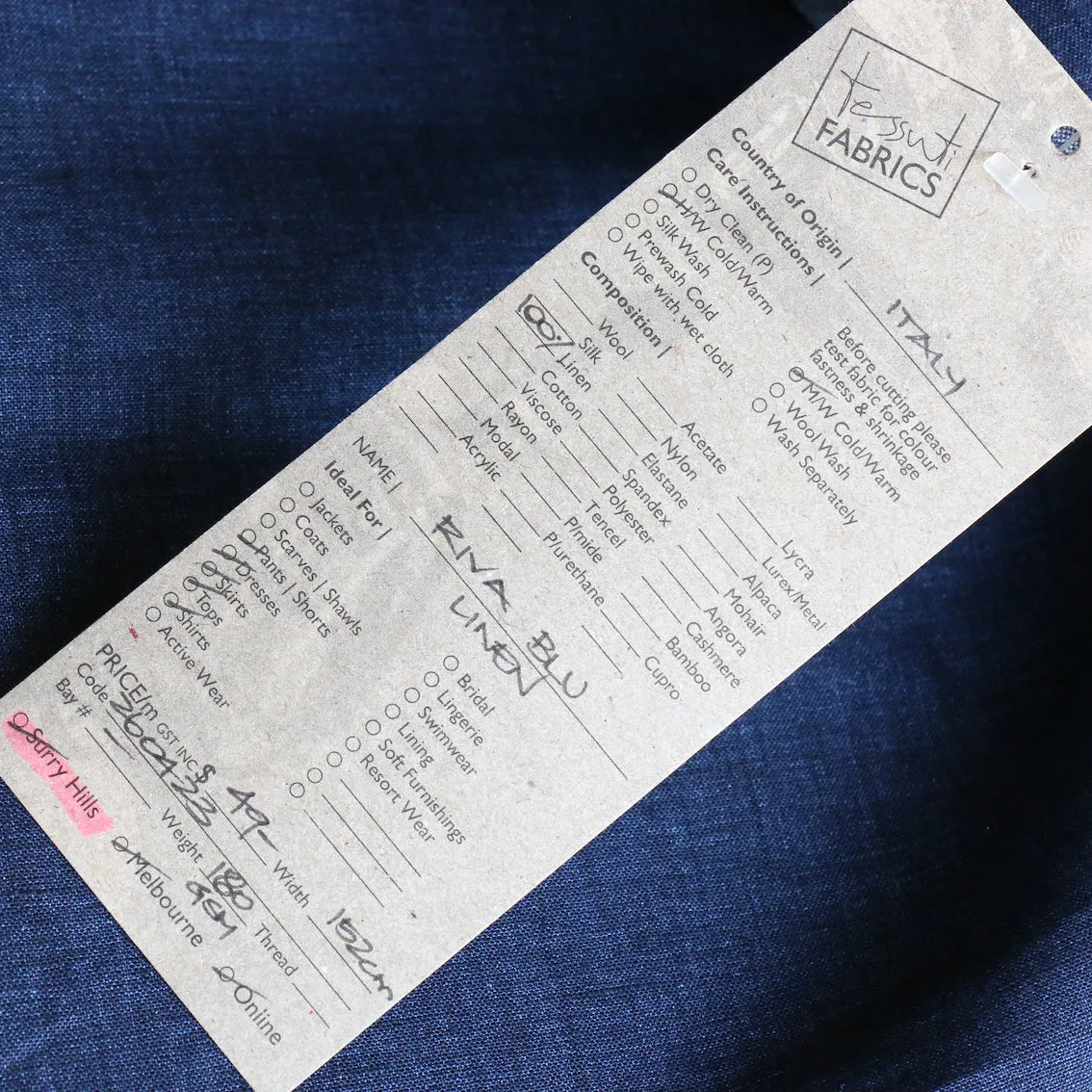 Riva Blue Linen