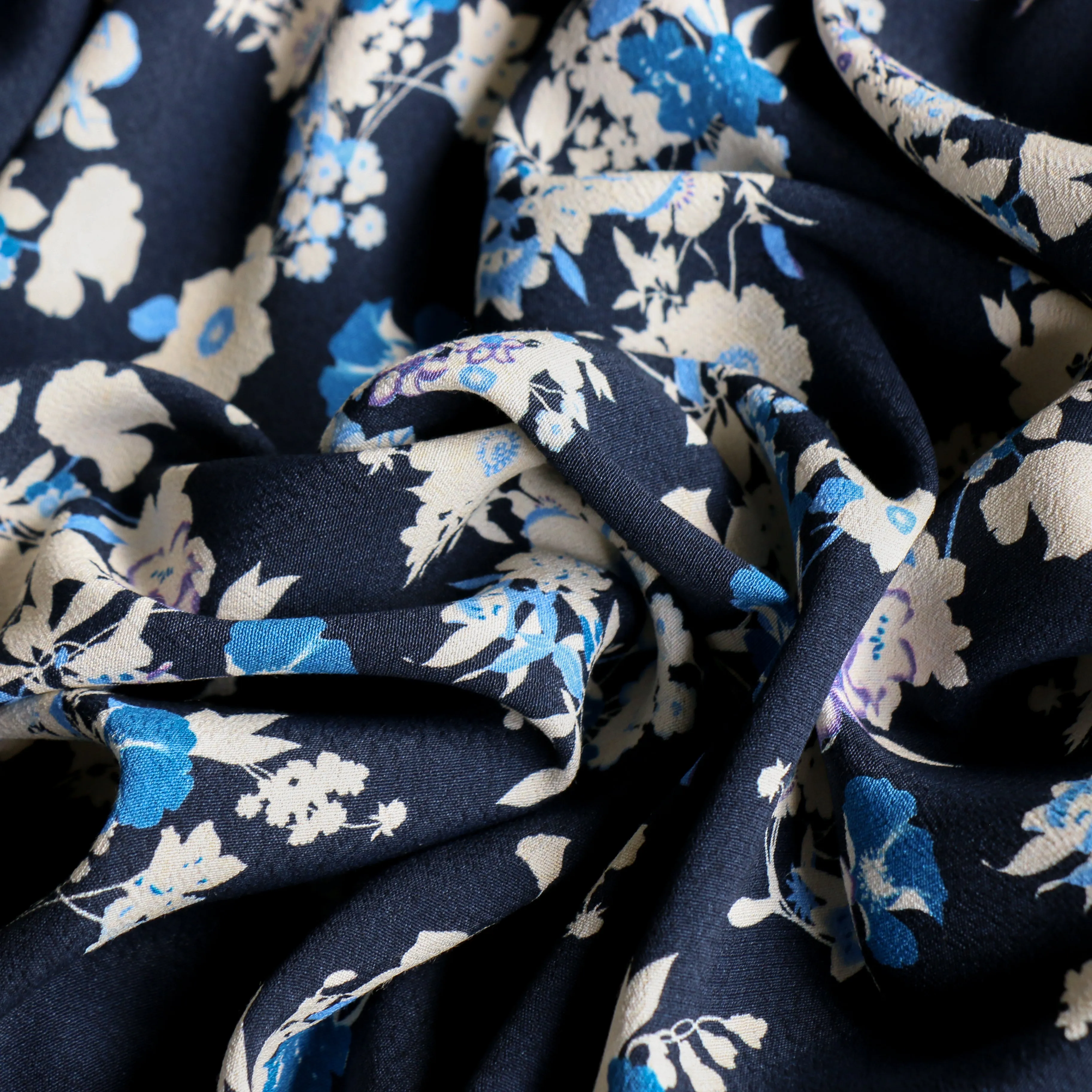 Roselli Blu Viscose Crepe