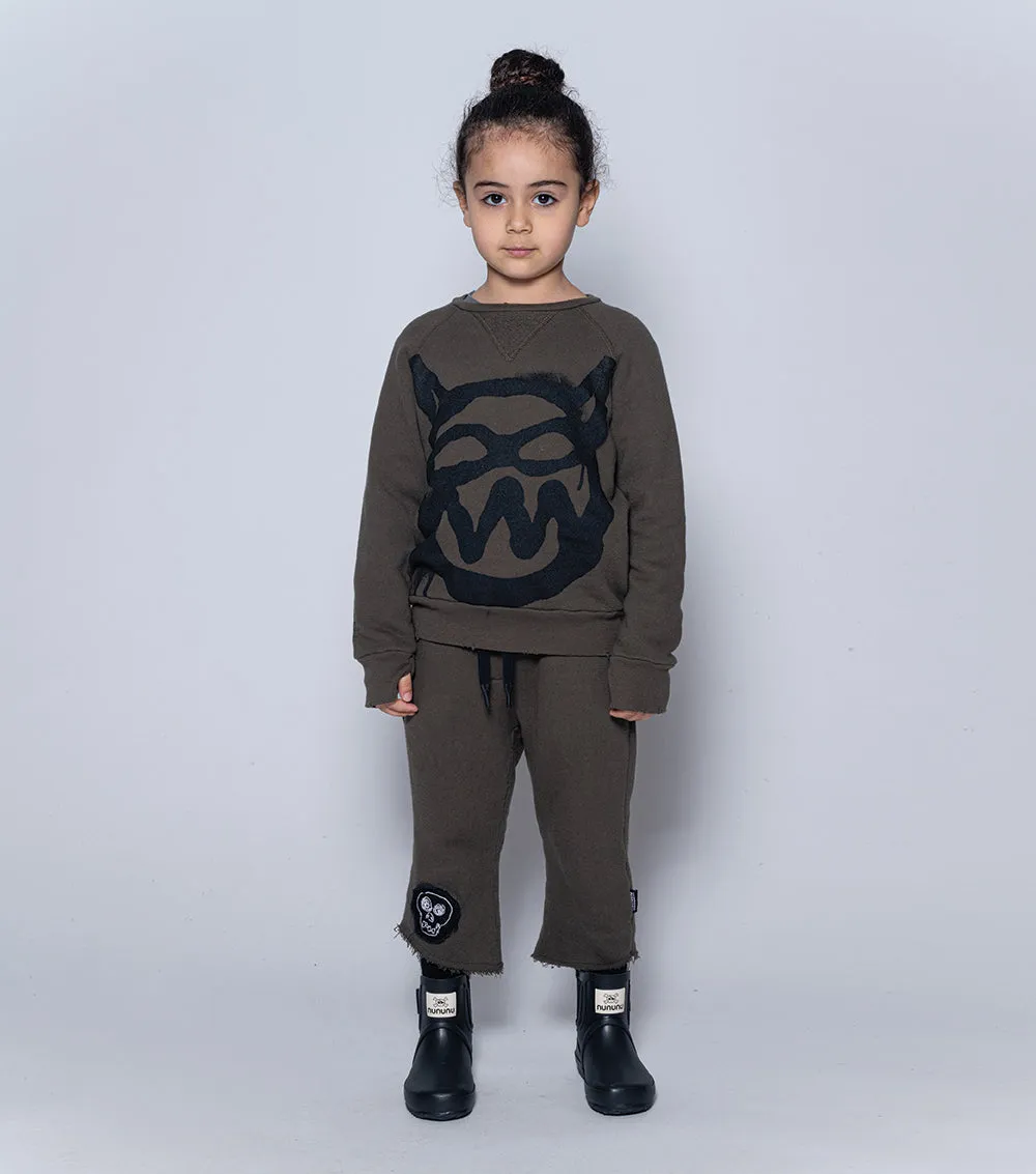 skull patch smart pants