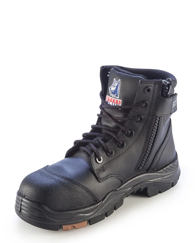 STEEL BLUE 317532 ARGYLE ZIP SIDED COMPOSITE TOE - BLACK