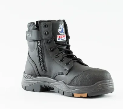 STEEL BLUE 317532 ARGYLE ZIP SIDED COMPOSITE TOE - BLACK