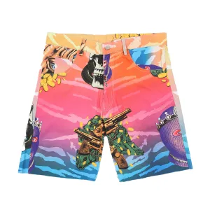 TAINTED RAINBOW SHORTS PANTS MULTI COLOR