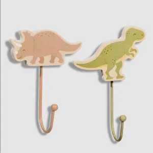Triceratops - T-Rex Dinosaur Bedroom Wall Hooks