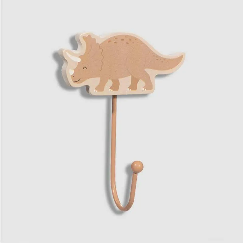 Triceratops - T-Rex Dinosaur Bedroom Wall Hooks