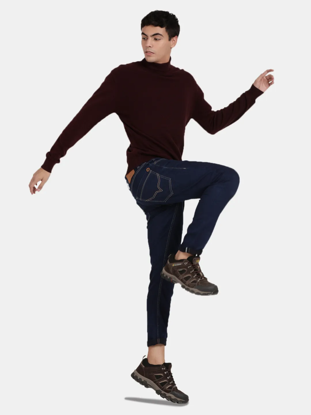 Turtle Neck Vineyard Melange Full Sleeve Pullover