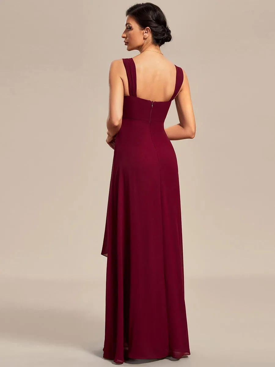 Two-Piece Square Neck Mother of the Bride Dress with Chiffon Top(Final Sale)