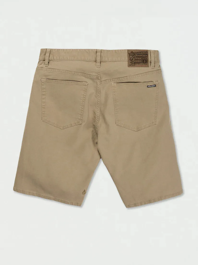 Volcom - Modown Canvas 5 Pocket Short  (Khaki)