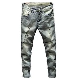 West Louis Ripped Distressed Streetwear Jeans