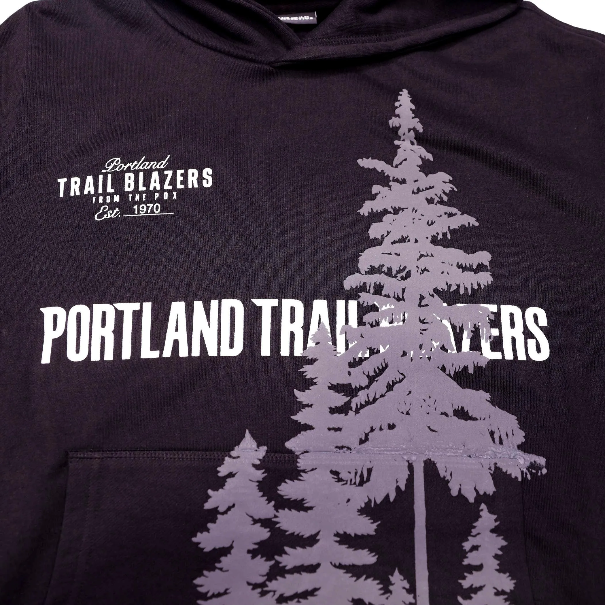 Wild Collective Blazers Puff Print Trees Hoodie