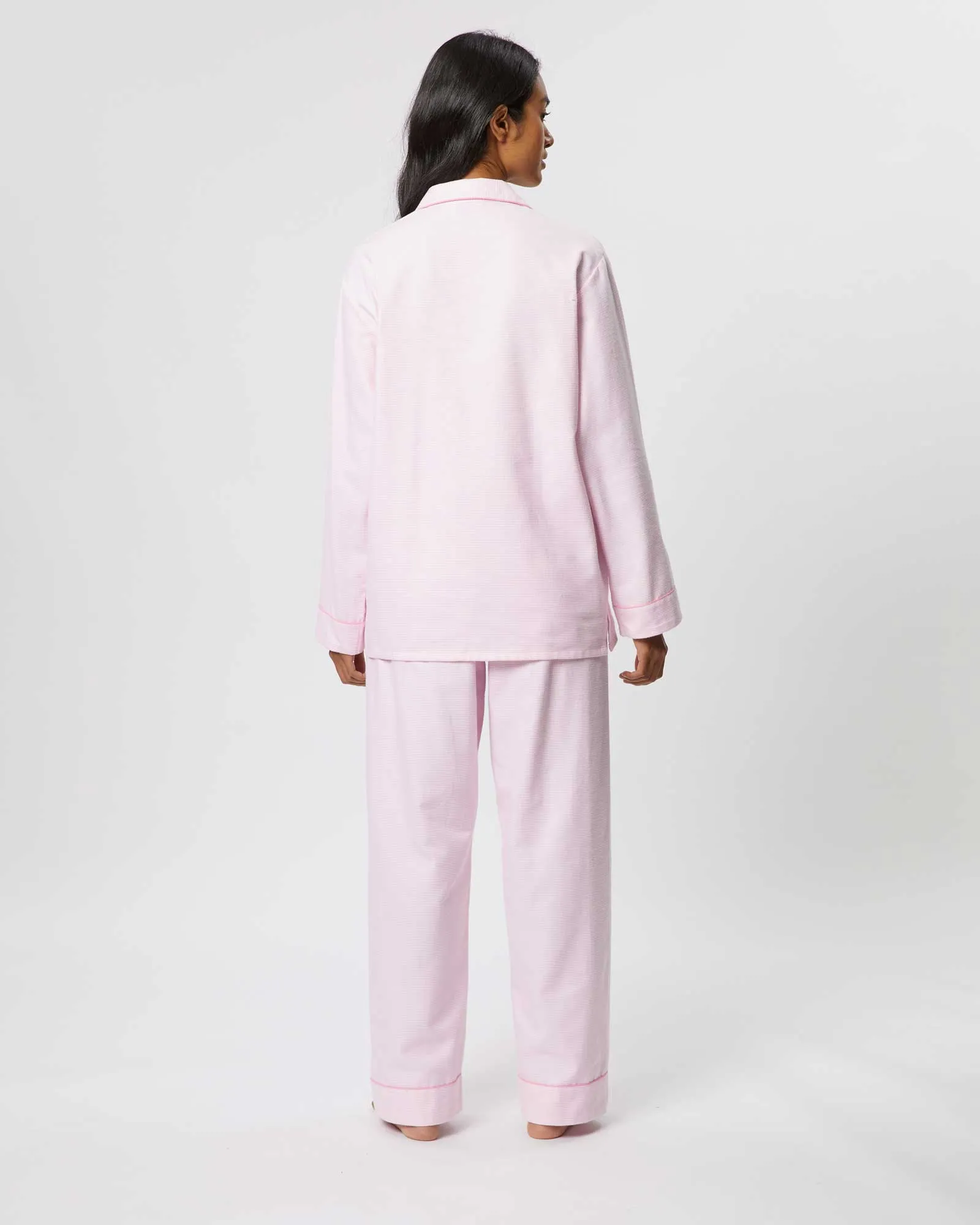 Women's Brushed Cotton Pajamas - Willet Pink