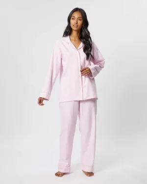 Women's Brushed Cotton Pajamas - Willet Pink
