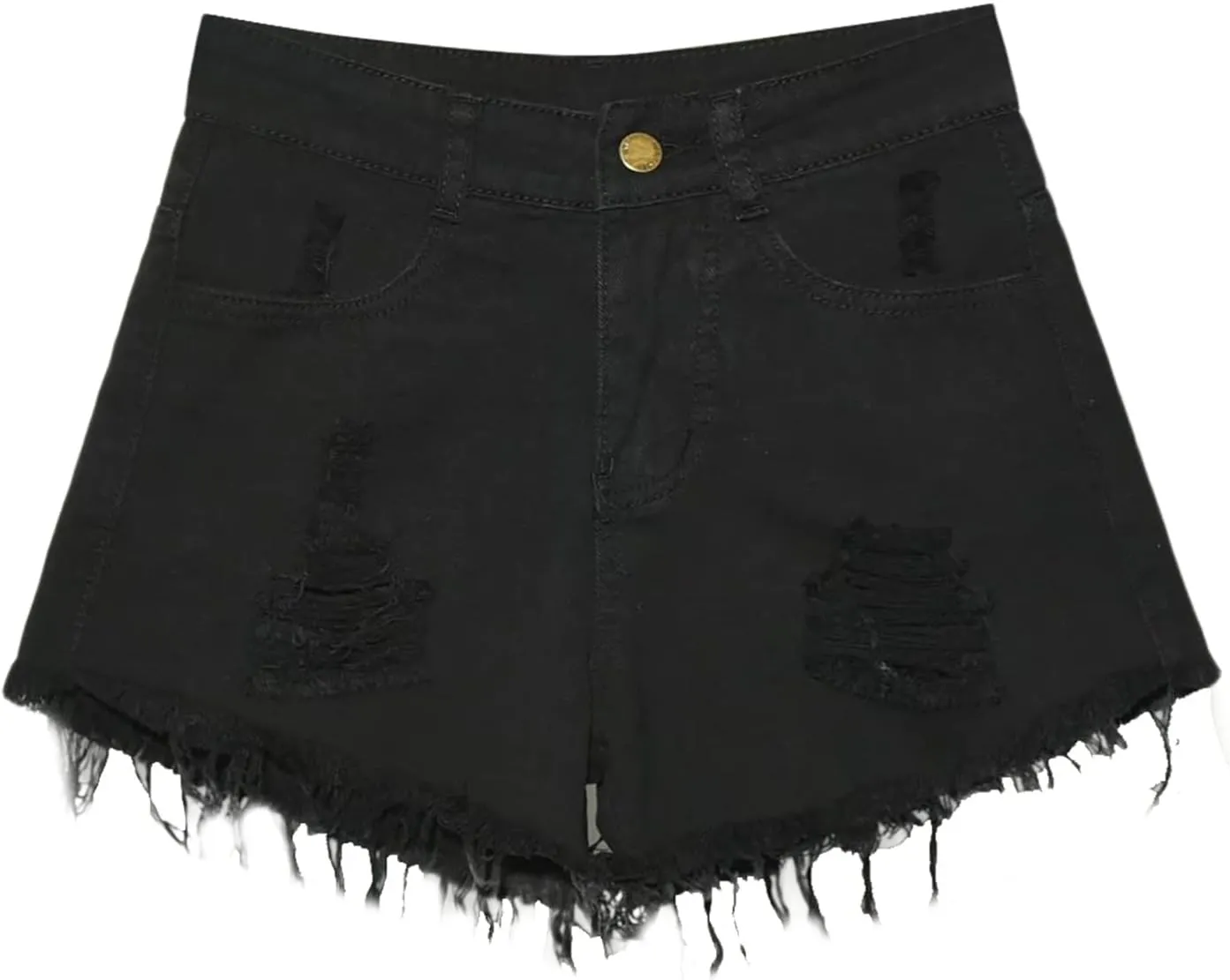 Womens Ripped Denim Short Summer 2025 High Waisted Stretch Trendy Casual Y2k Girl Baggy Raw Hem Jean Shorts Plus Size